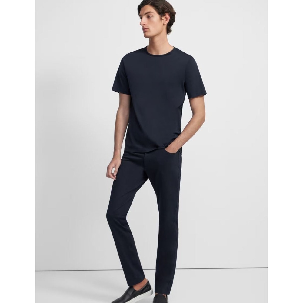 Theory pants mens sz 28 W 32 L navy tech raffi eclipse compact ponte slim $285